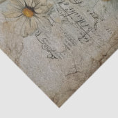  White Daisies Decoupage Tissue Paper Tissuepapier (Detail)