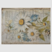  White Daisies Decoupage Tissue Paper Tissuepapier (Voorkant)