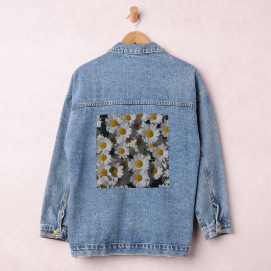 White Daisies Denim Jacket (Hangar)