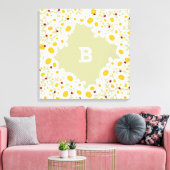 White Daisies en Ladybugs Girl Nursery Canvas Art (Insitu (Woonkamer))