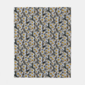 White Daisies Fleece Blanket (Voorkant)