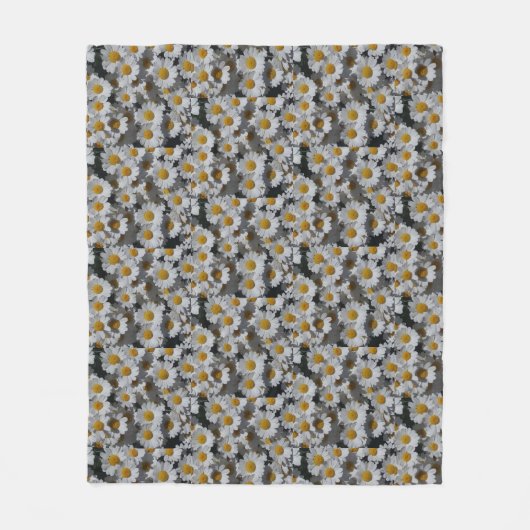 White Daisies Fleece Blanket (Voorkant)