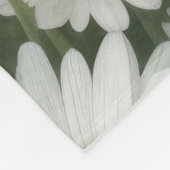 White Daisies Fleece Deken (Hoek)