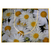 White Daisies Floral Large Cadeautasje (Voorkant)