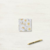  White Daisies Floral Post-it® Notes (Op bureau)