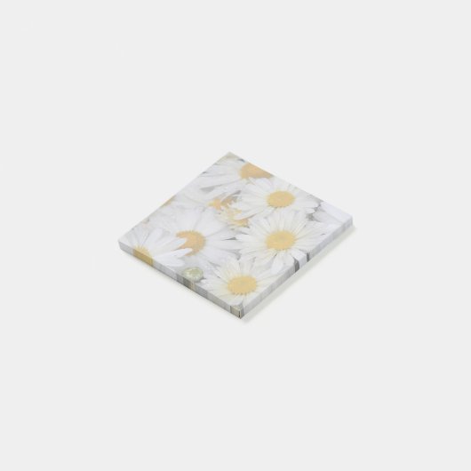  White Daisies Floral Post-it® Notes (Schuin)