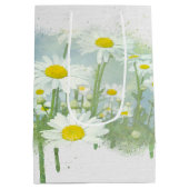 White Daisies for Birthday Medium Cadeauzakje (Achterkant)