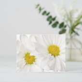 White Daisies - Gepersonaliseerd Daisy Flower Sjab Briefkaart (Staand voorkant)