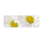 White Daisies - Gepersonaliseerd Daisy Flower Sjab Etiket (Voorkant)