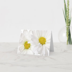White Daisies - Gepersonaliseerd Daisy Flower Sjab Kaart