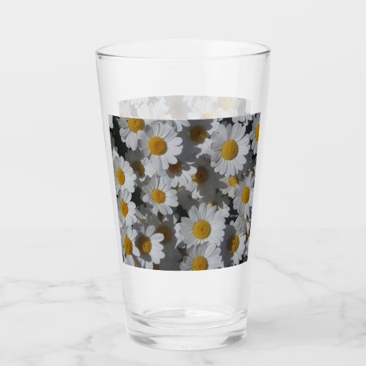 White Daisies Glas (Achterkant)