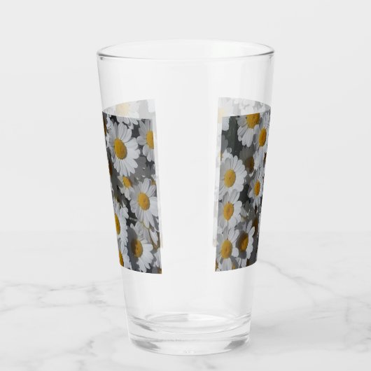 White Daisies Glas (Rechts)