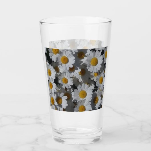 White Daisies Glas (Voorkant)