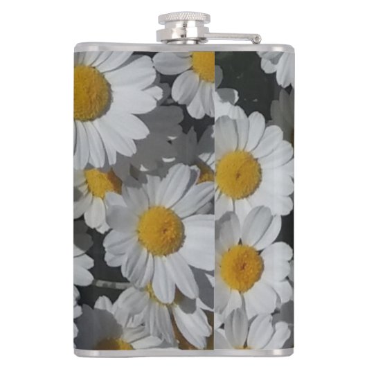 White Daisies Heupfles (Achterkant)