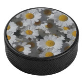 White Daisies Hockey Puck (3/4)