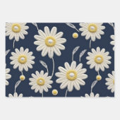 White Daisies Inpakpapier Vel (Voorkant 2)
