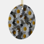 White Daisies Keramisch Ornament (Rechts)