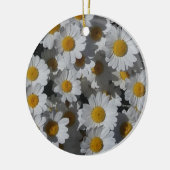 White Daisies Keramisch Ornament (Links)