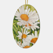 White Daisies Keramisch Ornament (Links)