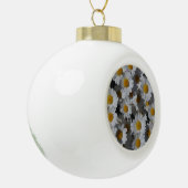 White Daisies Keramische Bal Ornament (Links)