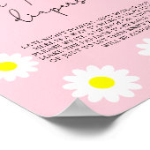 White Daisies \ Late night diapers game Poster (Hoek)