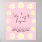 White Daisies \ Late night diapers game Poster (Voorkant)
