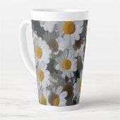 White Daisies Latte Mok (Linkerhoek)