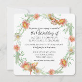 White Daisies Lavender Flowers Butterfly Floral Kaart (Voorkant)