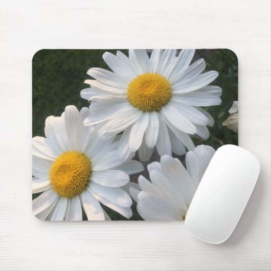 White Daisies Muismat (Met muis)