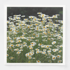 White Daisies Napkins Servet