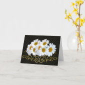 White Daisies Note Card Kaart (Gele Bloem)