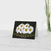 White Daisies Note Card Kaart (Voorkant)