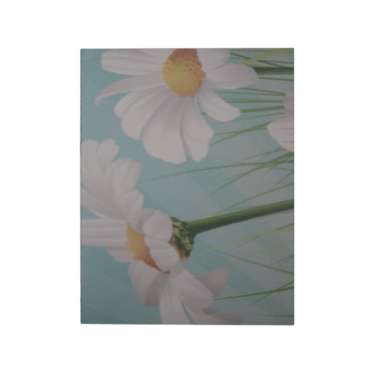 WHITE DAISIES NOTITIEBLOK (Linkerzijde)