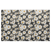 White Daisies on Black Stof (Fat Quarter)