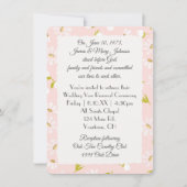 White Daisies on Blush roze vow Renewal Kaart (Voorkant)