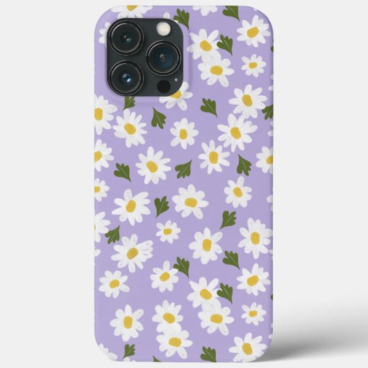 White Daisies over lavendel Case-Mate iPhone Case (Achterkant)