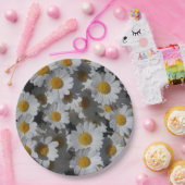 White Daisies Papieren Bordje (Feest)