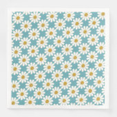 White Daisies-patronen Servet (Voorkant)