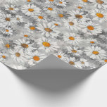 White Daisies Pattern Cadeaupapier<br><div class="desc">De prachtige witte vlekken op dit pakpapier zullen een speciale aanraking aan om het even welk cadeau toevoegen!  Ideaal voor bruiloften en andere speciale gelegenheden.</div>