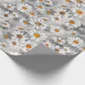 White Daisies Pattern Cadeaupapier (Hoek)