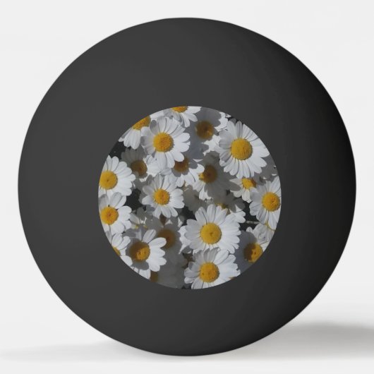 White Daisies Pingpongbal (Voorkant)