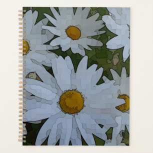 White Daisies Planner