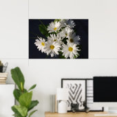 White Daisies Poster (Thuiskantoor)