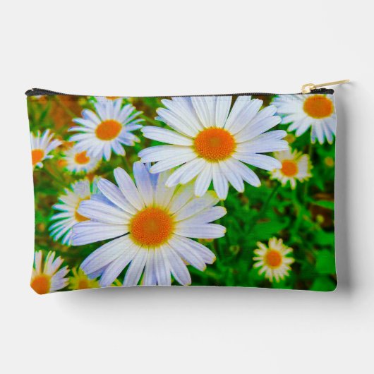 White Daisies Pouch Etui (Achterkant)
