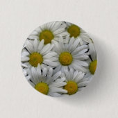 White Daisies Ronde Button 3,2 Cm (Voorkant)