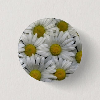 White Daisies Ronde Button 3,2 Cm