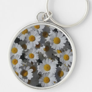 White Daisies Sleutelhanger