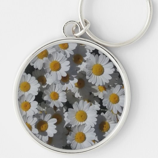 White Daisies Sleutelhanger (Voorkant)