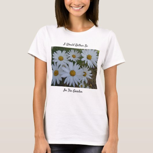 White Daisies T-shirt (Voorkant)