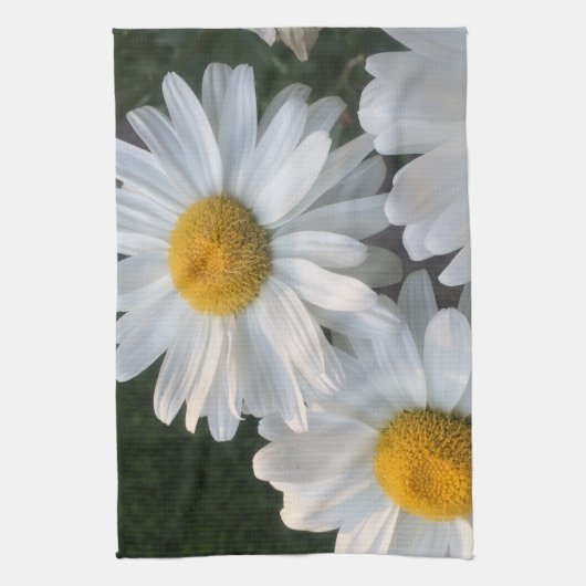 White Daisies Theedoek (Verticaal)